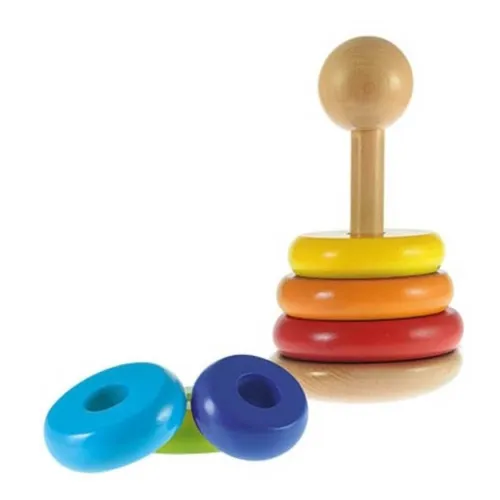 Houten stapel toren 7 delig